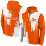 sam houston bearkats splatter effect orange hoodie best selling