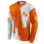 sam houston bearkats splatter effect orange hoodie best selling