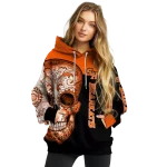 sam houston bearkats sugar skull orange black hoodie best selling