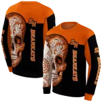 sam houston bearkats sugar skull orange black hoodie best selling