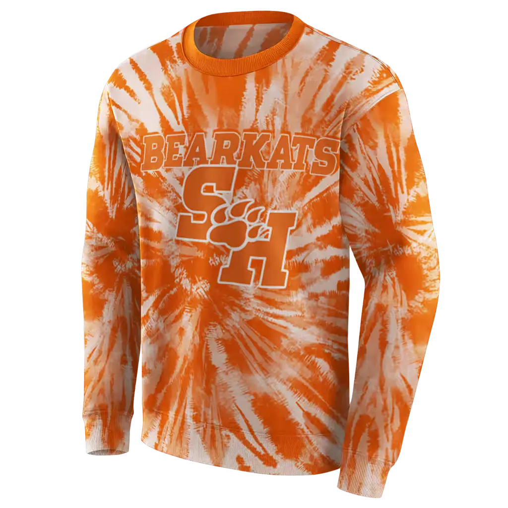 sam houston bearkats tie dye pattern orange hoodie new arrival sam houston bearkats tie dye pattern orange hoodie new arrival