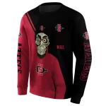 san diego state aztecs achmed skull red hoodie best selling