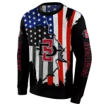 san diego state aztecs american pride black hoodie best selling