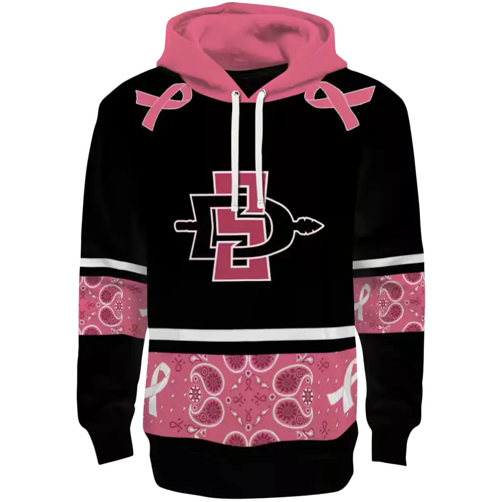 san diego state aztecs awareness ribbon black pink hoodie best selling san diego state aztecs awareness ribbon black pink hoodie best selling