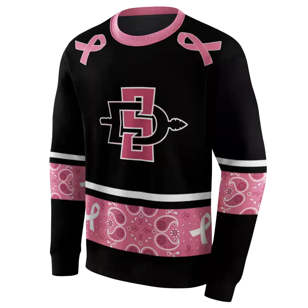 san diego state aztecs awareness ribbon black pink hoodie new arrival san diego state aztecs awareness ribbon black pink hoodie new arrival