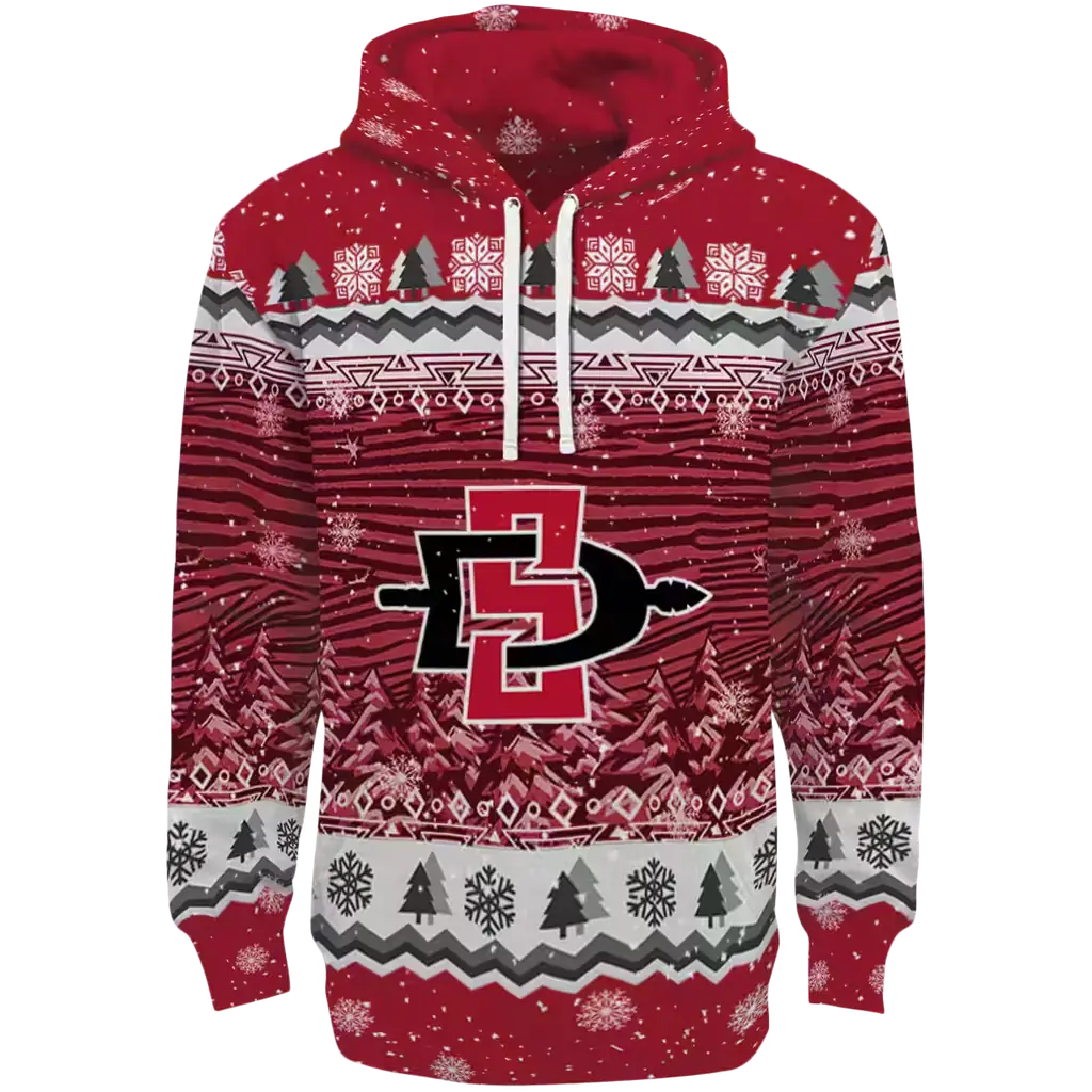 san diego state aztecs christmas trees red hoodie best selling san diego state aztecs christmas trees red hoodie best selling