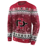 san diego state aztecs christmas trees red hoodie best selling