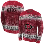 san diego state aztecs christmas trees red hoodie best selling