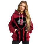 san diego state aztecs concentric lines red black hoodie best selling