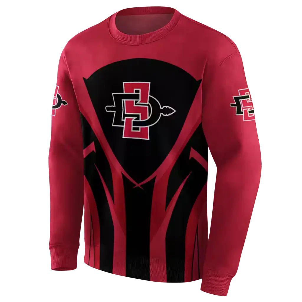 san diego state aztecs concentric lines red black hoodie new arrival san diego state aztecs concentric lines red black hoodie new arrival