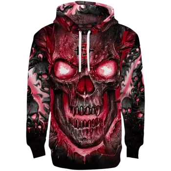 san diego state aztecs demonic skull red black hoodie best selling
