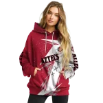 san diego state aztecs dynamic slash red white hoodie best selling