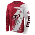 san diego state aztecs dynamic slash red white hoodie best selling