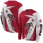 san diego state aztecs dynamic slash red white hoodie best selling