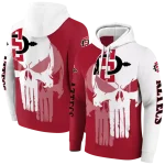 san diego state aztecs graphic punisher red white hoodie best selling