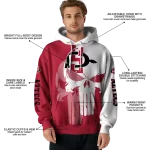 san diego state aztecs graphic punisher red white hoodie best selling