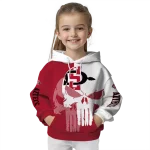 san diego state aztecs graphic punisher red white hoodie best selling