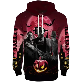 san diego state aztecs halloween vibes red black hoodie best selling