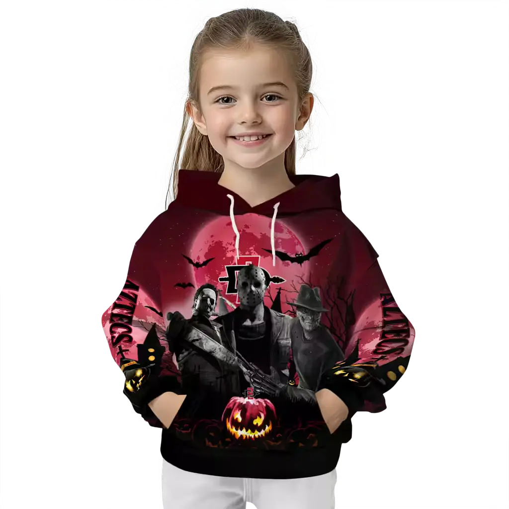 san diego state aztecs halloween vibes red black hoodie top rated san diego state aztecs halloween vibes red black hoodie top rated
