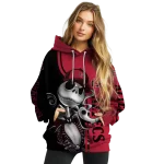san diego state aztecs jack skellington red hoodie best selling