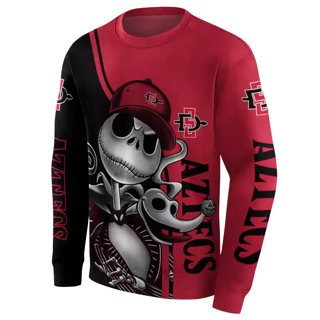 san diego state aztecs jack skellington red hoodie new arrival san diego state aztecs jack skellington red hoodie new arrival
