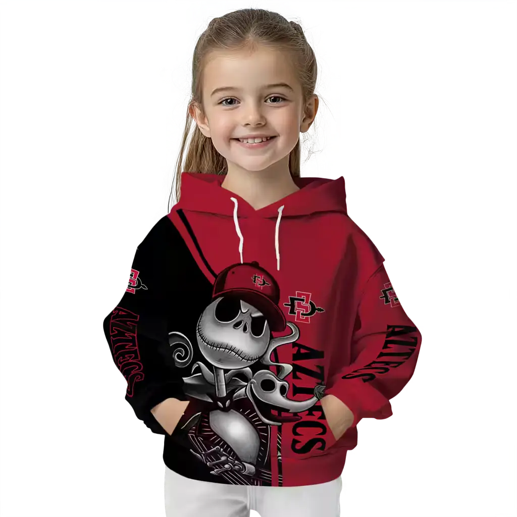 san diego state aztecs jack skellington red hoodie top rated san diego state aztecs jack skellington red hoodie top rated