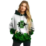 san diego state aztecs lucky motif white green hoodie best selling