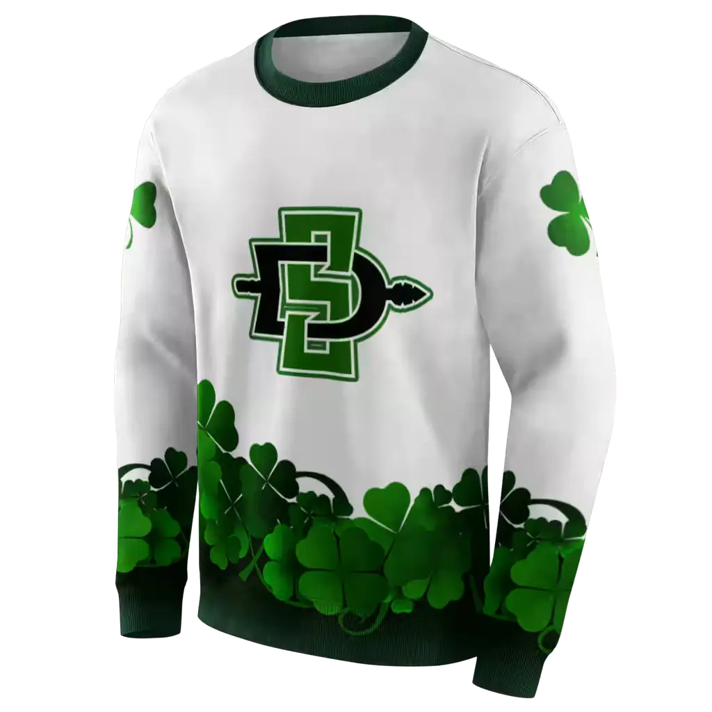 san diego state aztecs lucky motif white green hoodie new arrival san diego state aztecs lucky motif white green hoodie new arrival