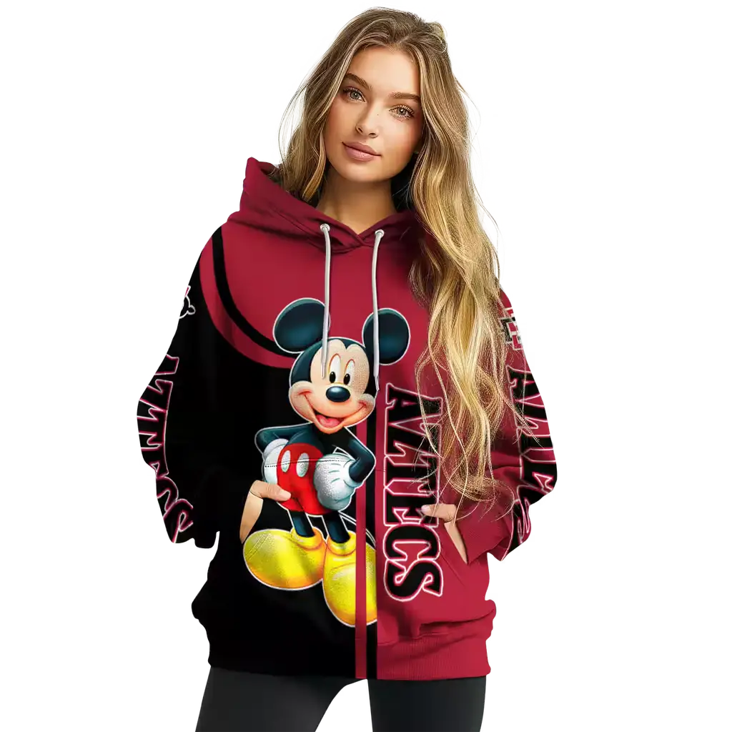 san diego state aztecs mickey mouse red black hoodie high quality san diego state aztecs mickey mouse red black hoodie high quality