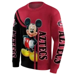 san diego state aztecs mickey mouse red black hoodie best selling