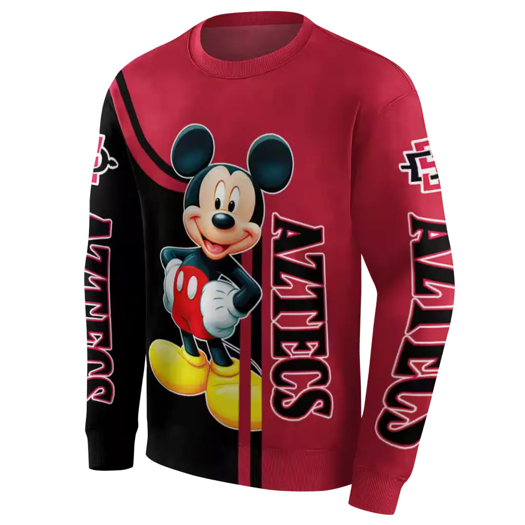 san diego state aztecs mickey mouse red black hoodie new arrival san diego state aztecs mickey mouse red black hoodie new arrival