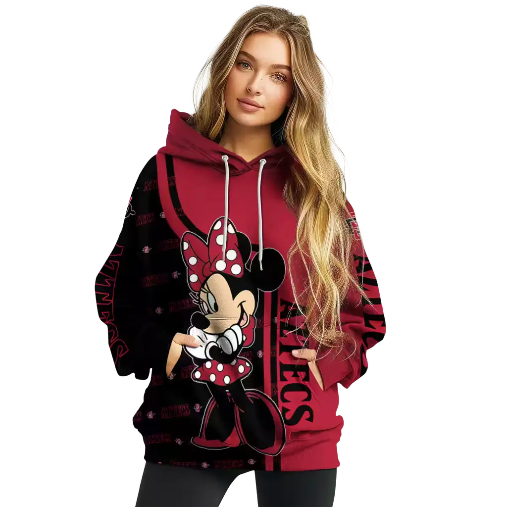 san diego state aztecs minnie mouse red hoodie high quality san diego state aztecs minnie mouse red hoodie high quality