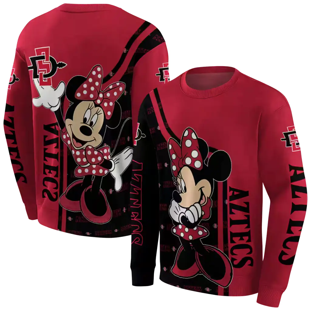 san diego state aztecs minnie mouse red hoodie premium grade san diego state aztecs minnie mouse red hoodie premium grade