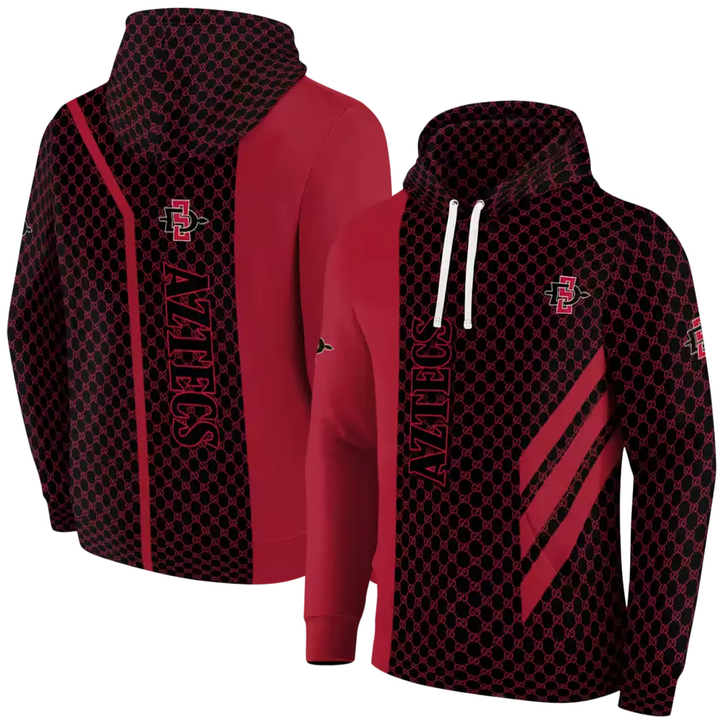 san diego state aztecs monogram pattern red hoodie fashion forward san diego state aztecs monogram pattern red hoodie fashion forward