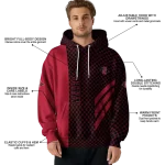 san diego state aztecs monogram pattern red hoodie best selling