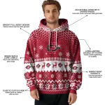 san diego state aztecs reindeer motif red hoodie best selling