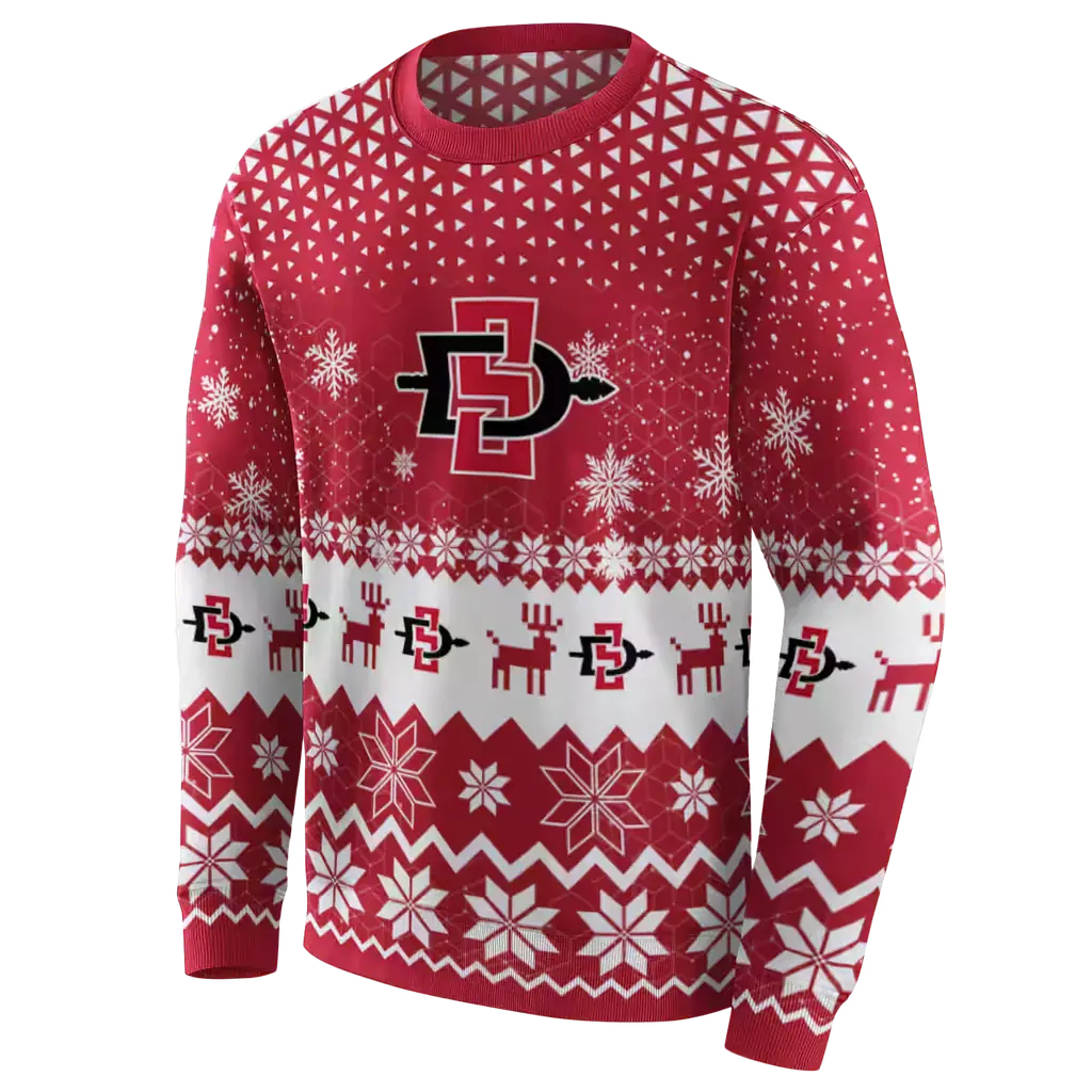 san diego state aztecs reindeer motif red hoodie new arrival san diego state aztecs reindeer motif red hoodie new arrival