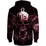 san diego state aztecs skull artwork red black hoodie best selling
