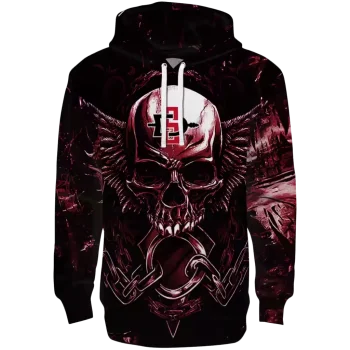 san diego state aztecs skull artwork red black hoodie best selling