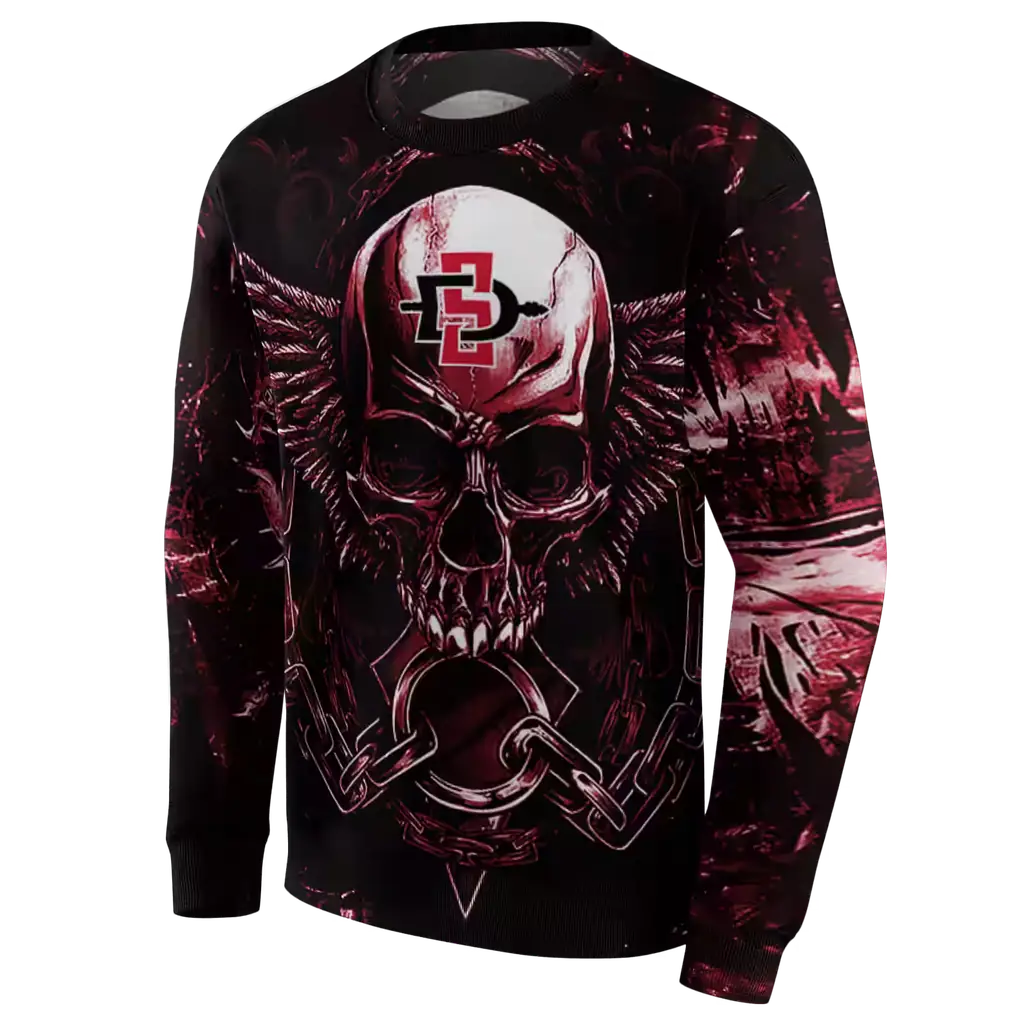 san diego state aztecs skull artwork red black hoodie new arrival san diego state aztecs skull artwork red black hoodie new arrival