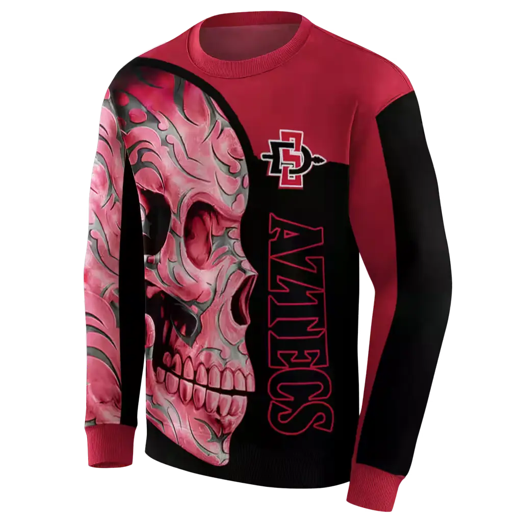 san diego state aztecs skull motif red black hoodie new arrival san diego state aztecs skull motif red black hoodie new arrival