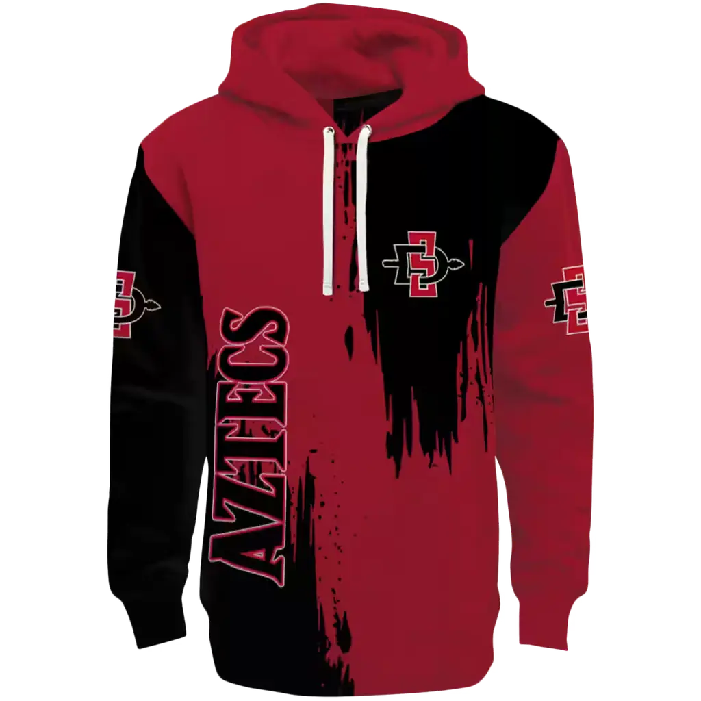 san diego state aztecs splatter effect red hoodie best selling san diego state aztecs splatter effect red hoodie best selling