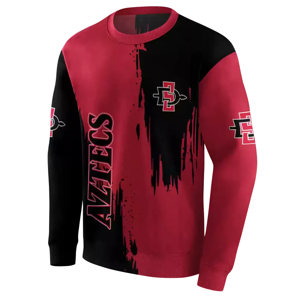 san diego state aztecs splatter effect red hoodie new arrival san diego state aztecs splatter effect red hoodie new arrival
