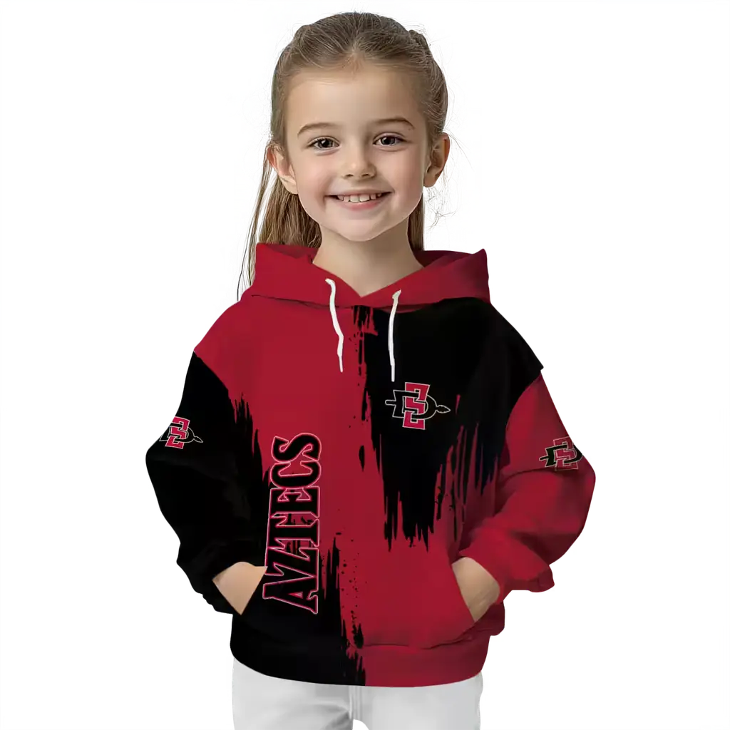 san diego state aztecs splatter effect red hoodie top rated san diego state aztecs splatter effect red hoodie top rated