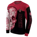 san diego state aztecs sugar skull red black hoodie best selling