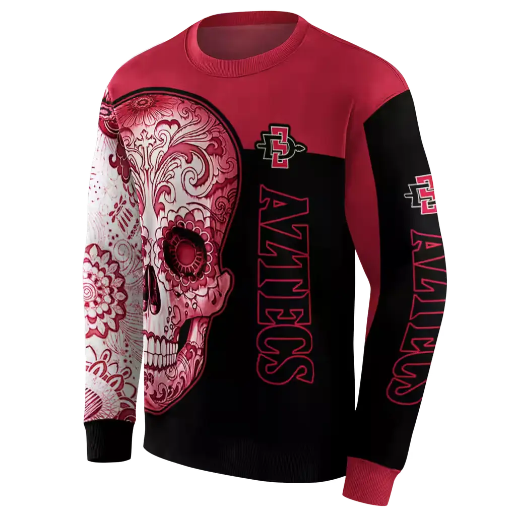 san diego state aztecs sugar skull red black hoodie new arrival san diego state aztecs sugar skull red black hoodie new arrival