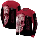 san diego state aztecs sugar skull red black hoodie best selling