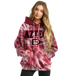 san diego state aztecs tie dye pattern red hoodie best selling