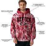 san diego state aztecs tie dye pattern red hoodie best selling