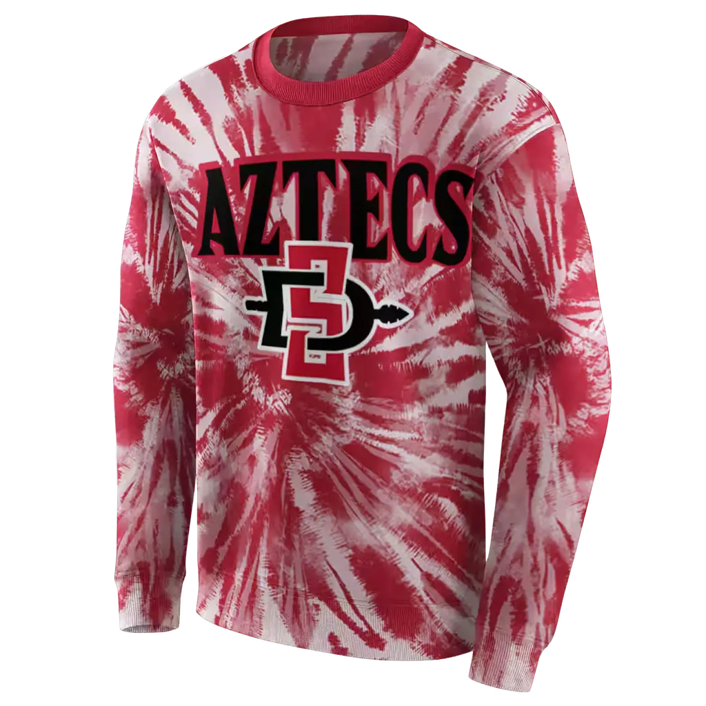 san diego state aztecs tie dye pattern red hoodie new arrival san diego state aztecs tie dye pattern red hoodie new arrival